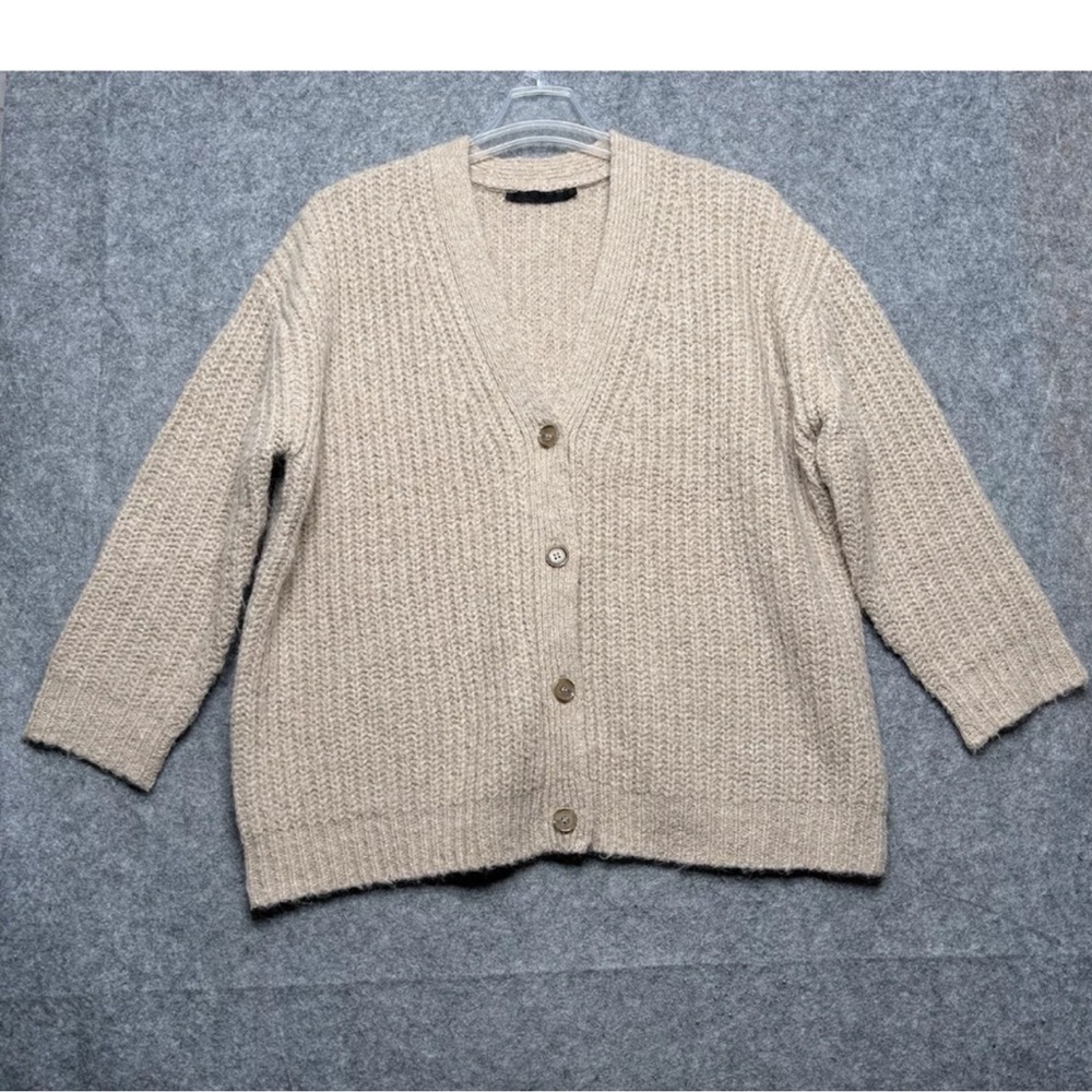 Jenni Kayne Taupe Cocoon Cardigan Sweater - Picture 4 of 8